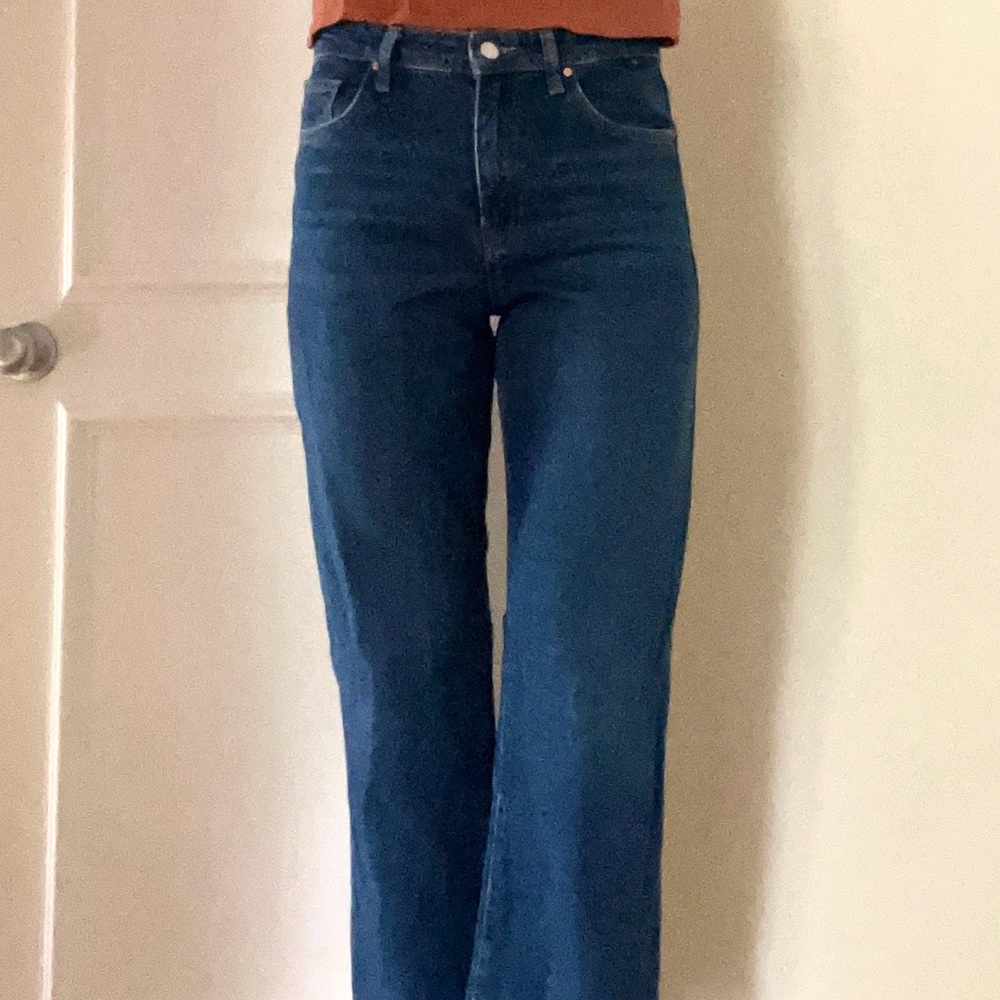 Mavi Dark Blue Wide Leg Jeans